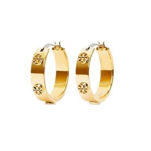Tory Burch Miller Huggie Hoop Earrings- NWT